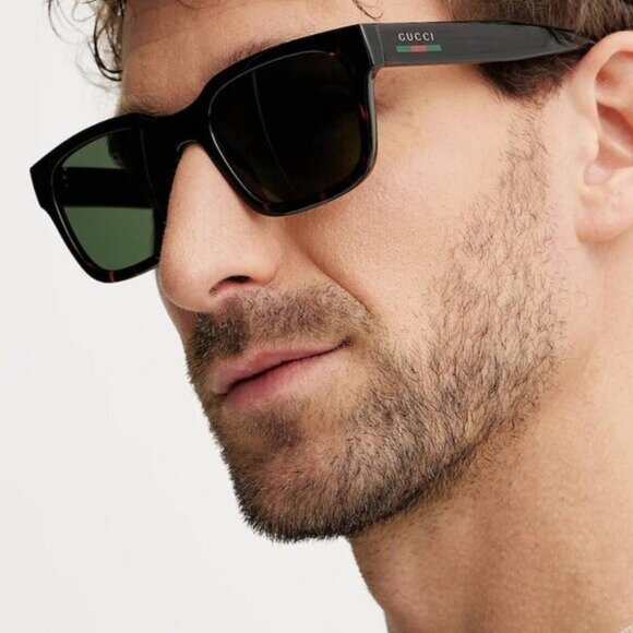 Gucci GG1857S 005 Square Sunglasses - Black\Grey Polarized - Picture 3 of 10